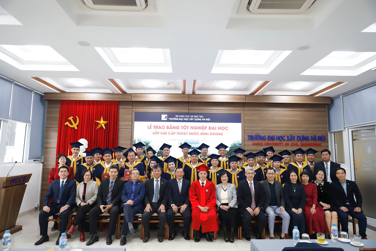 GRADUATION CEREMONY FOR ENGINEERS, CLASS K60, WATER SUPPLY AND DRAINAGE ENGINEERING, BINH DUONG PROVINCE