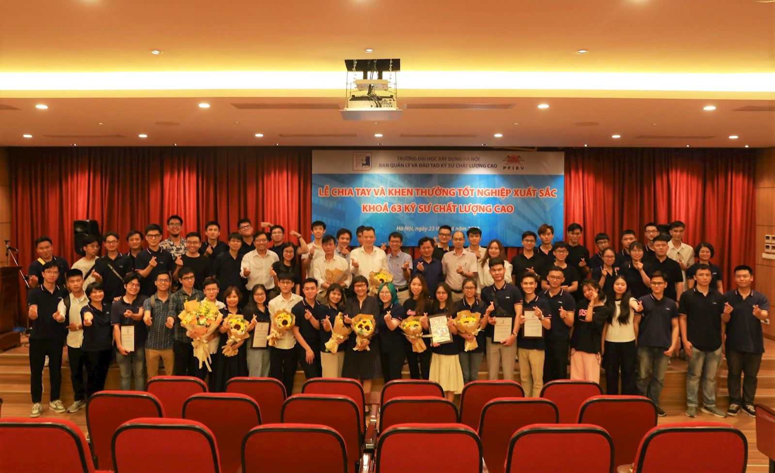 Farewell ceremony and Award for C63 students with excellent academic performance program